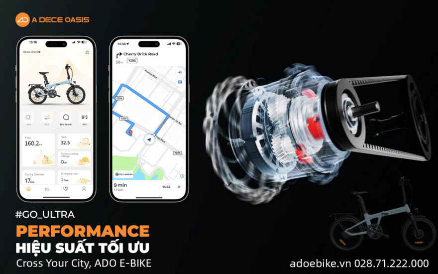 Sẵn sàng cho hành trình "Ultra" – trải nghiệm xe đạp trợ lực điện đỉnh cao cùng ADO Ultra Series